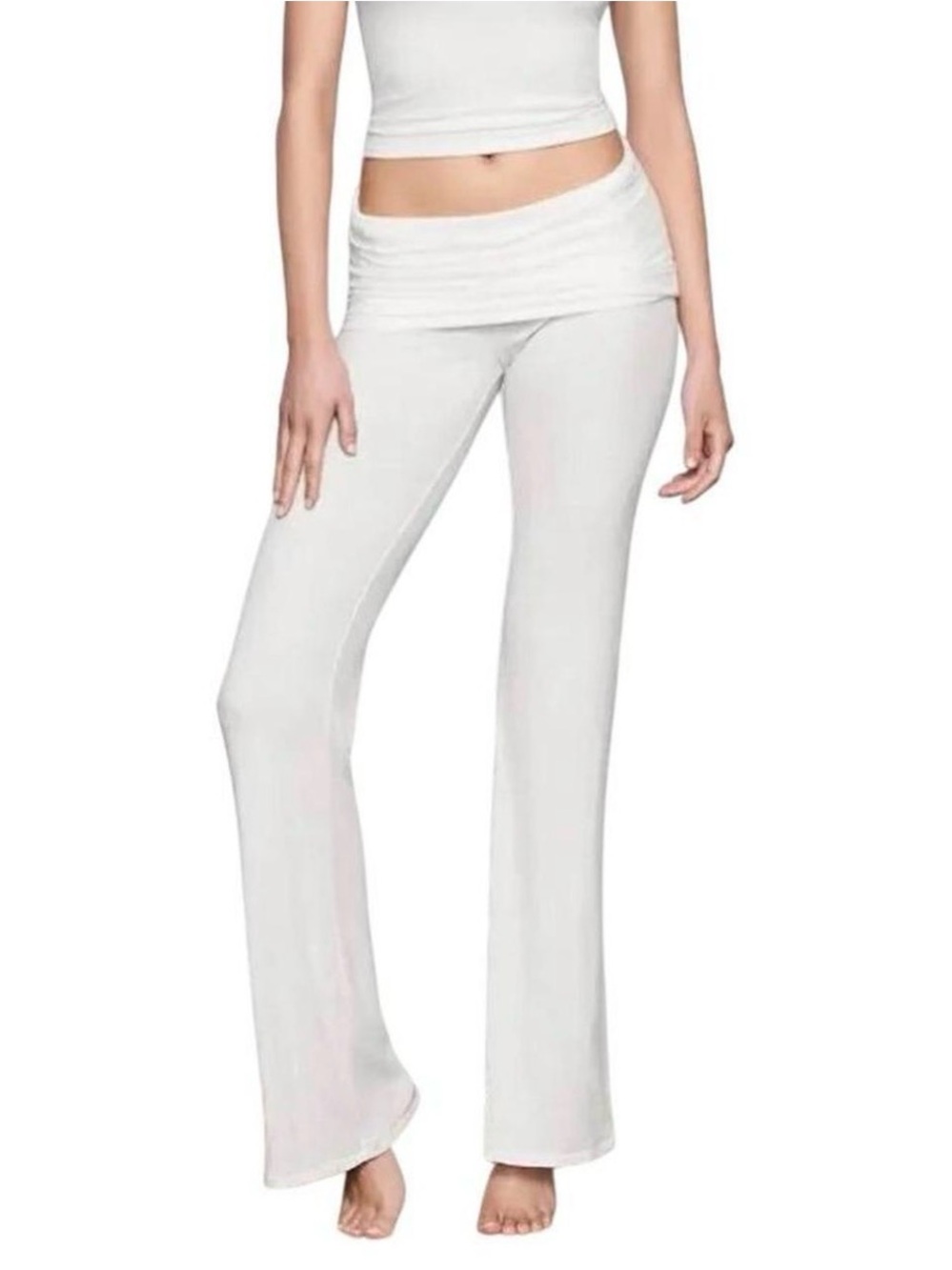 Skims soft lounge fold over pant in marble